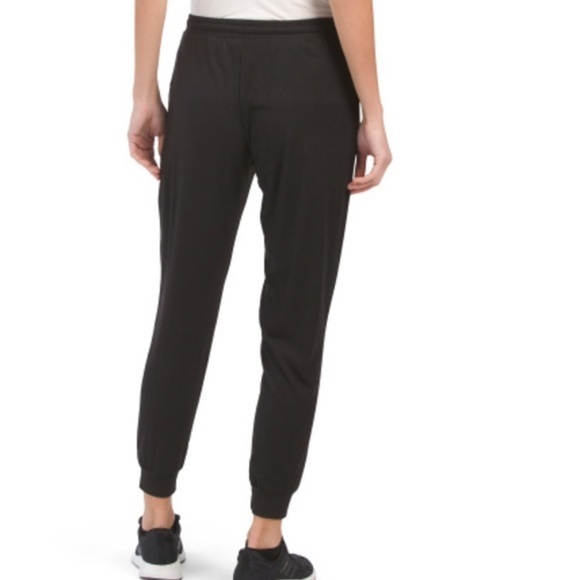 Rae Dunn Sweatpants graphic print Soft Black Joggers sz M - Picture 2 of 2